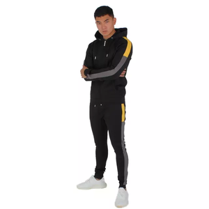 Veste à capuche personnalisée grande taille pour hommes motif solide jogging sweat/survêtement survêtement personnalisé - Product Image 2