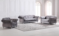 Meilleurs prix pour canapé Chesterfield - Canapé-lit moderne en tissu et bois massif, taille personnalisable, style européen, ensemble de meubles pour la maison et l'atelier
