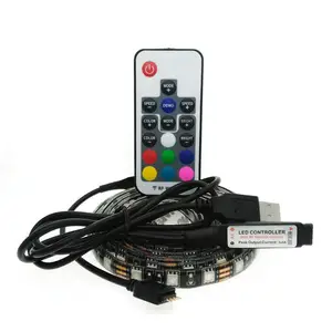 テレビを貼り付けるための粘着性3Mテープ付きリモコンRGB5V USB TV LEDストリップ