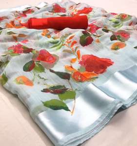 Vêtements de fête Saree Banarasi avec chemisier Surat de créateur Matériel de chemisier Sari indien Bollywood avec chemisier Grossiste Vêtement Saree de couleur torque - Product Image 6