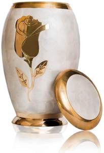 Cloud Blue Elegant Large Adult <b>Urn</b> With 4 Small Aluminium Keepsake <b>Mini</b> <b>Urns</b> <b>for</b> <b>Ashes</b> - Product Image 5