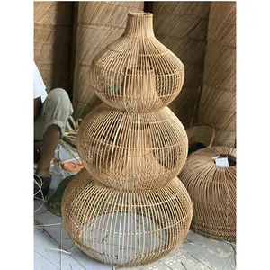 Groothandel Milieuvriendelijke 180 Stralingshoek Bamboe Lamp Rieten Rotan Export Uit Vietnam