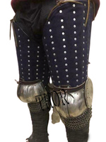 Protège-jambes gothique médiéval Article d'armure Protège-jambes gothique complet médiéval Costume Attelle Cuisses avec genoux cannelés