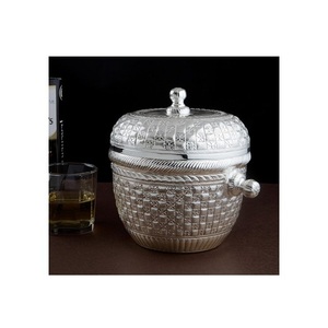 Cubo Enfriador de Vino con Acabado Plateado de Diseño Premium y Enfriador de Vino para Bar, Hogar y Restaurante - Product Image 4