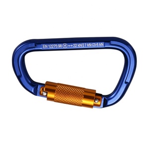 ADELA CE Certified Heavy Duty Aluminum Alloy Twist Lock <b>Carabiner</b> for Aerial Work Fall Protection - Product Image 4