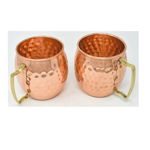 Taza de mula de Moscú de cobre martillado superior de calidad superior, tazas de mula de Moscú de cobre de 550 ml, producto hecho en India - Product Image 2