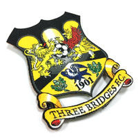 Logo personnalisé personnalisé personnalisé, patch tissé, pour fans de football, équipe de sport
