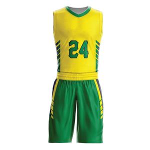 Ensemble de maillots de basket-ball sans manches conçu sur mesure 100% polyester imprimé directement de l'usine en gros taille XXS chaud et respirant - Product Image 1