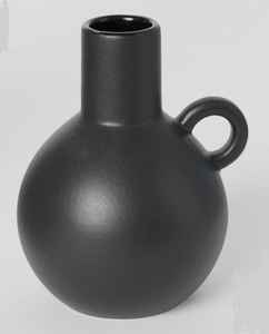 Florero de hierro de lujo para el hogar, sala de estar, cama, habitación de invitados, decoración, Color negro, diseño elegante, Material de hierro con mango - Product Image 4