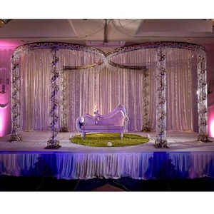 Panier de luxe en cristal pour mariage, 200 pièces, décor moderne indien, pour scène de mariage, ales - Product Image 1