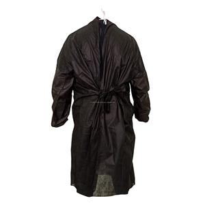 Robe jetable pour patient de Turquie-Stock prêt, expédition immédiate-couleur noire, uniformes d'infirmière fabriqués en Turquie - Product Image 2