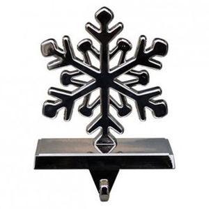 Silver Aluminium <b>Christmas</b> <b>Stocking</b> Holders Handmade Made in India Decor Hanging Decorative Home Decor - Product Image 1