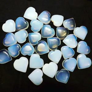 Kinggems พลอยรูปหัวใจโอปอลคริสตัลงานหัตถกรรมหินกึ่งมีค่าสำหรับการทำสมาธิความรักมีสไตล์ล่าสุด - Product Image 4