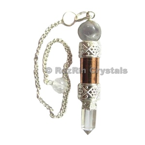 Feceted de cristal de cuarzo con Chakra péndulos a bajo precio | Obtener Feceted de cristal de cuarzo con Chakra péndulos - Product Image 2