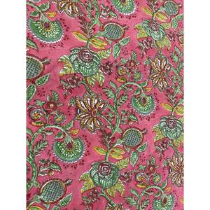 Tissu Pour Robe Vêtements Femme Hibiscus Rose Sauge Vert100 % Coton Quilting Tissu Par La Cour - Product Image 2