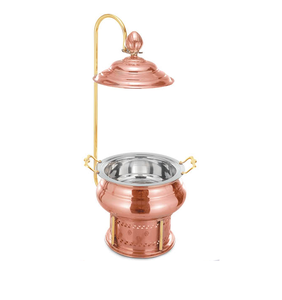 HandmadeทองแดงChafingจาน - Product Image 6