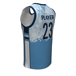 Uniforme de Baloncesto con Logotipo Personalizado OEM / Uniforme de Baloncesto Digital de Último Diseño / Uniforme de Baloncesto de Tela de Poliéster - Product Image 2