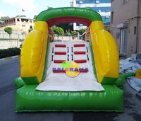 Toboggan gonflable grenouille multicolore personnalisé pour l'extérieur, château gonflable coloré certifié CE, garantie 2 ans avec souffleur