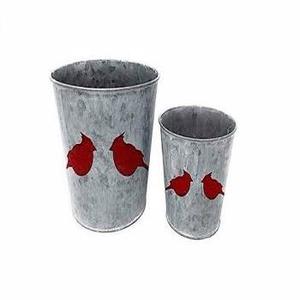 PINK GALVANIZED CHRISTMAS FREE METAL BUCKET HOME DECORATIVE CHRISTMAS METAL BUCKET LOW PRICE CHRISTMAS BUCKET - Product Image 2