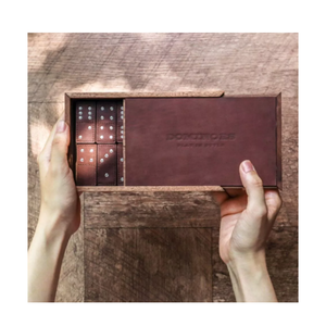 Domino Box in Vintage Manufacture <b>Board</b> and Traditional - Product Image 1