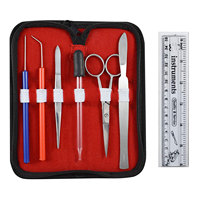 Kit de dissection manuel avancé en acier inoxydable de 39 pièces pour les étudiants en botanique, médecine vétérinaire, instruments chirurgicaux conformes aux normes ISO CE