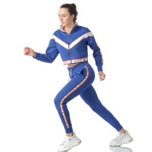 Conjunto de chándal de algodón clásico para mujer, chándal elegante informal de alta calidad, fabricante directo, venta al por mayor - Product Image 2