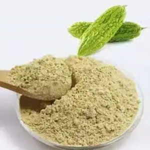 Orgânico momordica charantia (melão bitter), pó de extrato de ervas para regulação do açúcar no sangue e doca de extrato de colesterol selvagem
