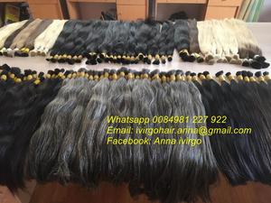 100 Raw Real Human Hair Grey Raw Virgin Unprocessed Hair Sell for Canada Grey Human Hair for <b>Braiding</b> - Product Image 4