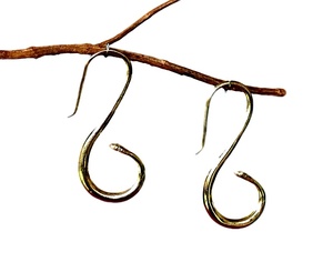 SILVER ZONE 2021 Nouvelles boucles d'oreilles créoles plaquées or style bohème en forme de serpent pour anniversaire - Product Image 3