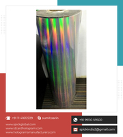 Autocollants adhésifs PET découpés sur mesure, holographiques 3D multicolores, effet laser arc-en-ciel argenté, anti-contrefaçon, pour artisanat