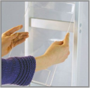 ชั้นวางนิตยสารอะคริลิคสองด้านสำหรับวางบนบันได ราคาส่งที่ดีที่สุด - Product Image 3