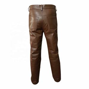 Pantalones de Motocicleta de Invierno para Hombre PIHA 2026, de Cuero Puro Marrón, Impermeables, para Carreras y Turismo, con Protección Genuina para Motociclistas - Product Image 4