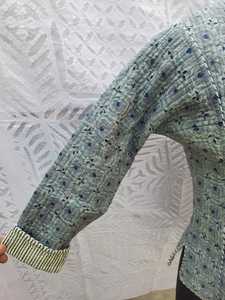 Chaquetas Cálidas de Invierno para Mujer con Cierre de Botones Cubiertos y Manga Larga, Abrigo Nehru, Chaquetas con Estampado Personalizado para Mujer - Product Image 3