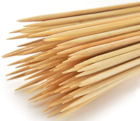 Brochettes de barbecue en bambou de 28 cm de long, résistantes à la chaleur, faciles à nettoyer, usage commercial, bâtonnets en bois pour barbecue Teppo