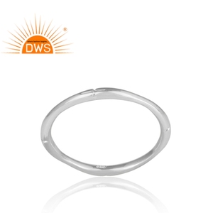 Fine Jewelry Handmade 925 Sterling <b>Plain</b> Silver <b>Ring</b> Jewelry Supplier Designer Band <b>Ring</b> Jewelry Manufacturer - Product Image 2