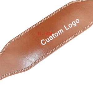Adjustable Fitted Gym <b>Weight</b> Lifting Belt Heavy Duty Genuine Leather Bodybuilding Belts Standard International <b>Training</b> - Product Image 2