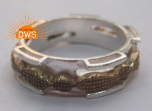 Diseño hecho a mano fina plata esterlina Spinner declaración banda anillo joyería de plata para mujer regalo para ella - Product Image 2