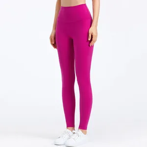 Hoge Kwaliteit Groothandel Slim Fit Fitness Gym Dragen Vrouwen Leggings Panty Met Hoge Taille En Multi Kleur