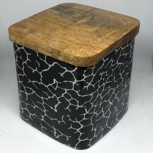 Vela Rectangular de hierro y Metal con tapa de madera, impreso para Mkaing bote de vela de resina, alta calidad, nuevo diseño - Product Image 5