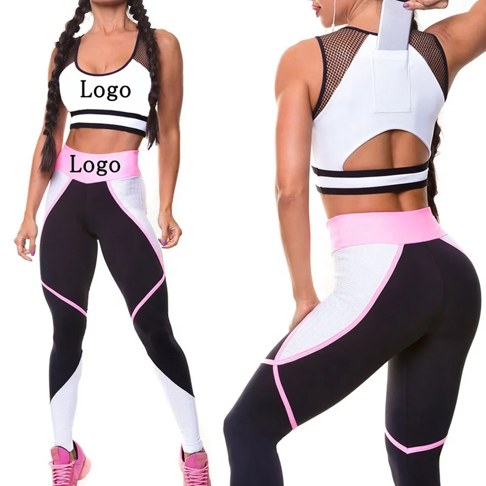 Ladies Leggings and Women High Impact Plus Size Sport Bra Yoga Wear Running Workout High Quality Yoga Set