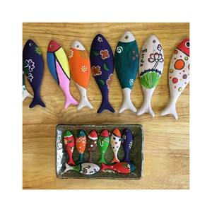 Poisson décoratif en bois du Vietnam, pour les vacances de la tdesserts, artisanat en bois, pour la fête, offre spéciale - Product Image 3