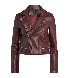 Blouson de motard unisexe en cuir de mouton véritable, marron, fermeture éclair, disponible en toutes les couleurs, fabriqué au Pakistan, hiver 2020 - Product Image 1