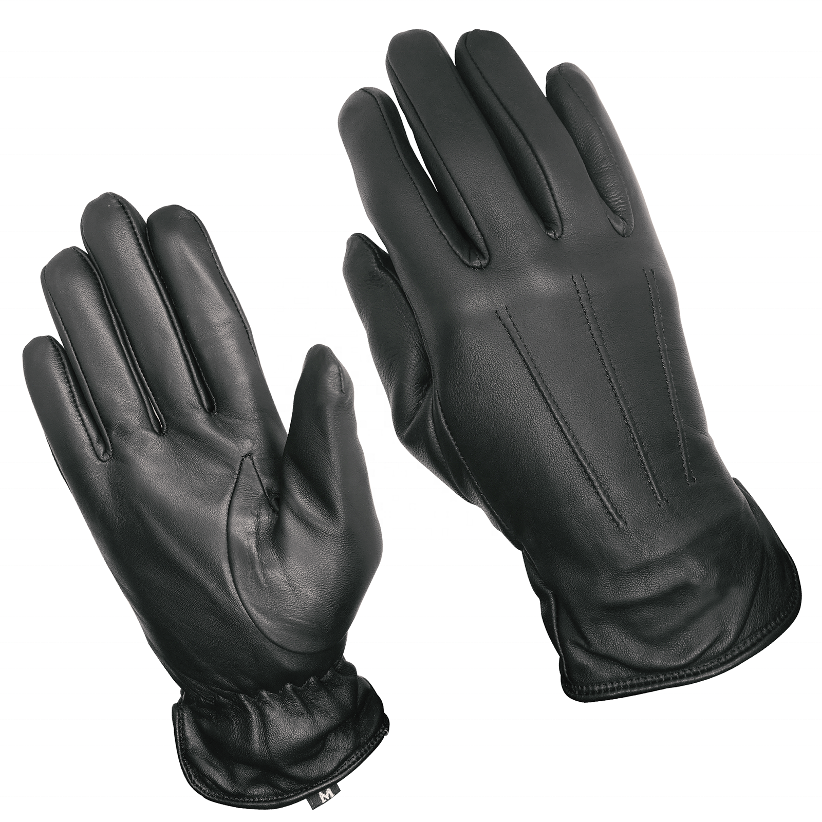 Fiebig Schichtel Gants Noir/Blanc Doigt Cuir Gants Doublure Réchauffe le Fiebig Schichtel Gants Noir/Blanc Doigt Cuir Gants Doublure Réchauffe le