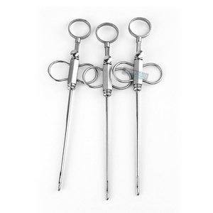 Vente en gros d'instruments vétérinaires de qualité supérieure Instruments pour tétines Extracteur de tumeurs à double lame en acier inoxydable - Product Image 3