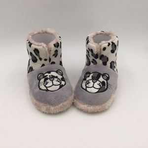 Botas de casa con bordado de leopardo bordadas para niños, zapatos para niños, venta al por mayor, Económicos - Product Image 5