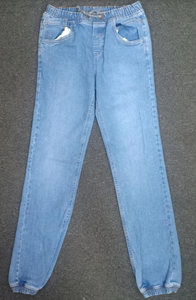 Vêtements d'exportation de haute qualité Bangladesh Lots en stock Jeans décontractés pour adolescents garçons Cordon de serrage Bas droit Jogging 100% coton - Product Image 2