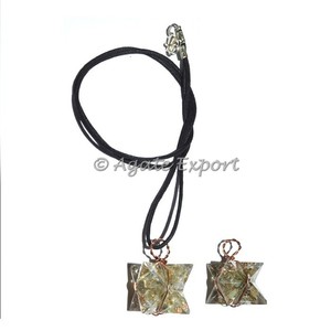 Labradorita colgante orgonita Merkaba de colgantes de piedra - Product Image 2