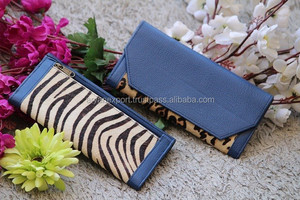 Handmade <strong>Real</strong> Leather <strong>Clutch</strong> Animal Fur Cowhide Summer Evening <strong>Clutch</strong> Stylish Women <strong>Clutch</strong> - Product Image 2
