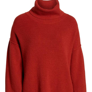 Promotion du fabricant du Bangladesh : Pull en cachemire à col roulé à manches longues en dentelle décontracté pour femmes, taille plus, hiver - Product Image 1