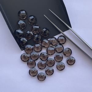 กระดานหมากรุกเหลี่ยมเพชรพลอยควอตซ์สีน้ำตาลควันขนาด8มม. 10มม. 12มม. ตัดเครื่องประดับแบบหลวมได้รับการรับรองจากเรามีสินค้าใหม่ - Product Image 4